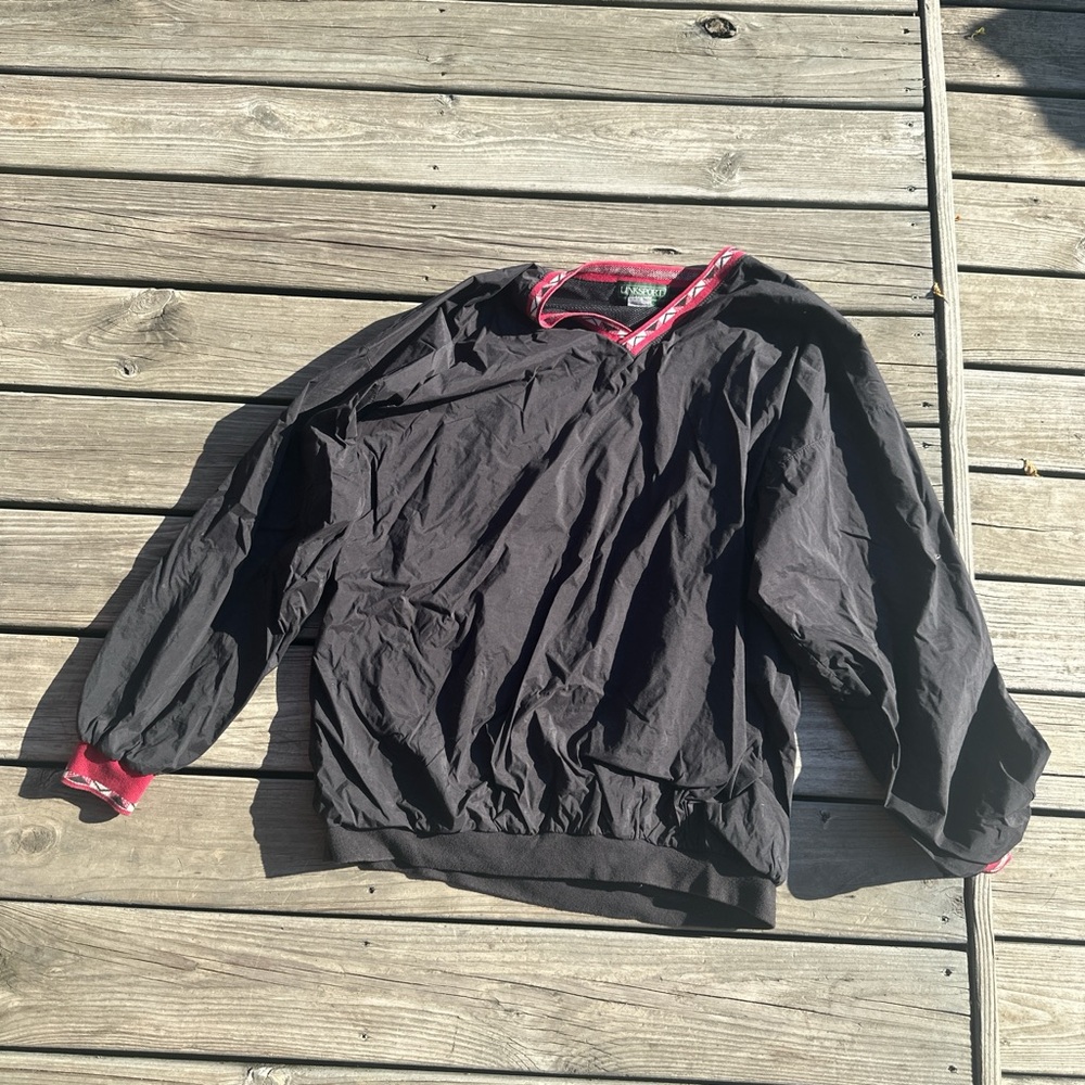 Black and Red Windbreaker‎ Jacket